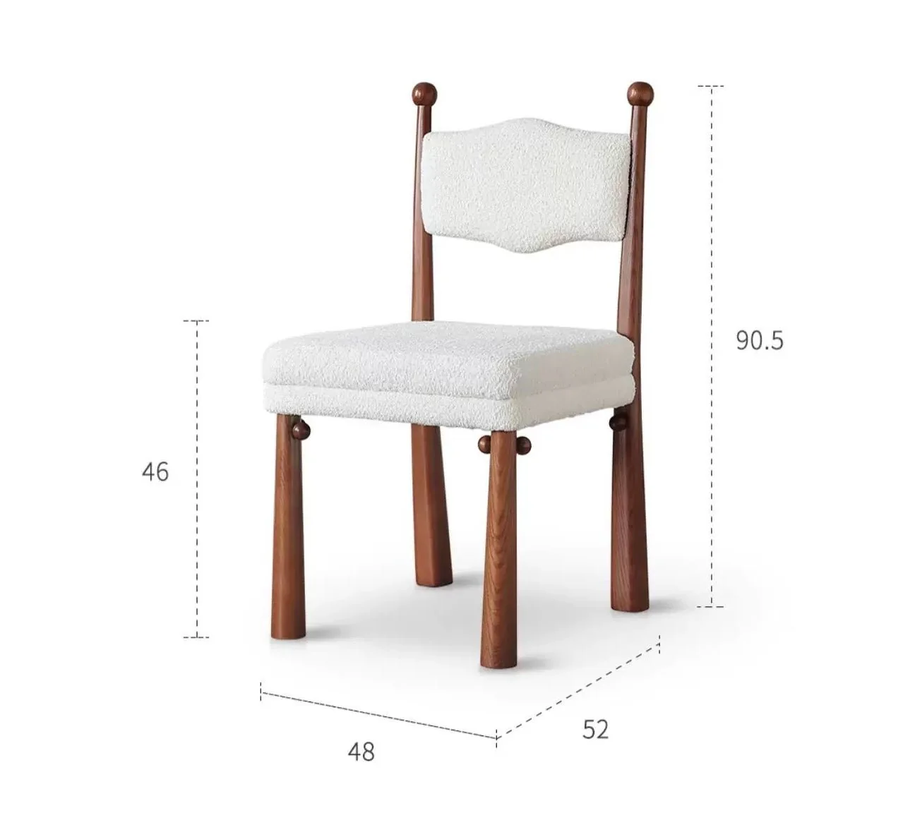 White Lexa Chair (Set of 4) - Image 3